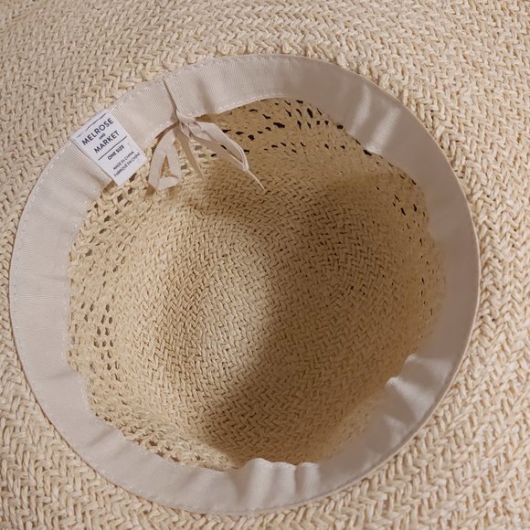 NWOT Melrose & Market adjustable straw sun hat OS - Picture 7 of 12